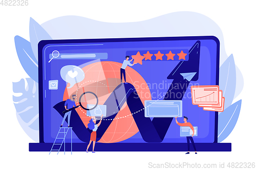 Image of Online reputation management concept vector illustration