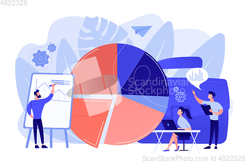 Image of Business statistics concept vector illustration