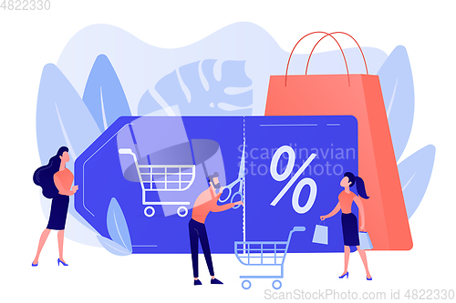 Image of Markdown program concept vector illustration