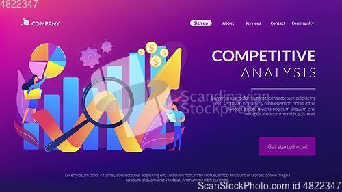 Image of Competitive analysis concept landing page