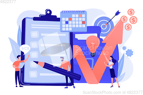 Image of Project planning vector illustration