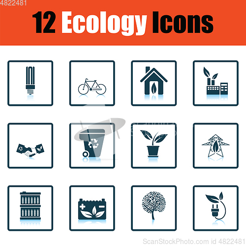 Image of Ecology icon set