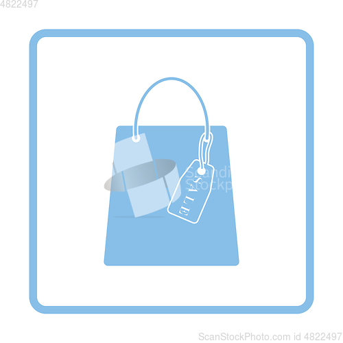 Image of Shopping bag with sale tag icon