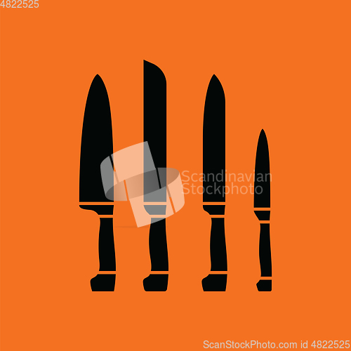 Image of Kitchen knife set icon