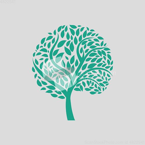 Image of Ecological tree leaves icon