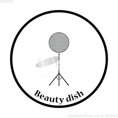 Image of Icon of beauty dish flash
