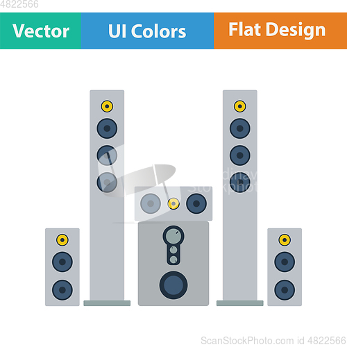 Image of Audio system speakers icon