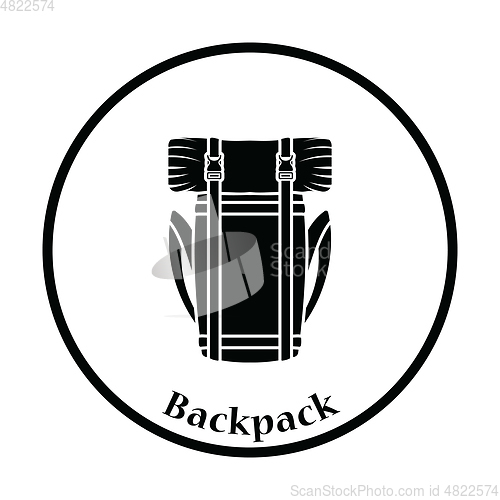 Image of Camping backpack icon