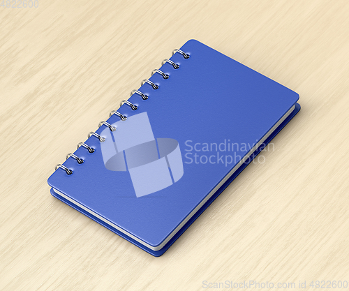 Image of Blue spiral notebook