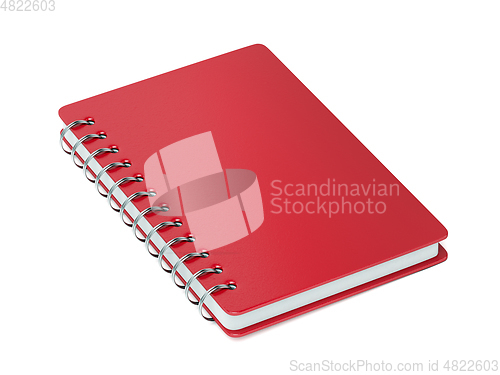 Image of Red spiral notebook