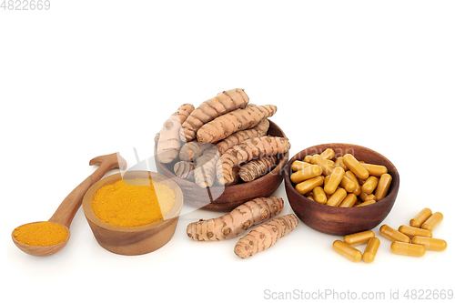 Image of Turmeric Root Powder and Dietary Supplements 