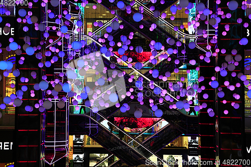 Image of Futuristic design of the atrium in the shopping center European 