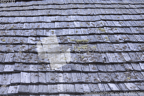 Image of weathered old shingle texture