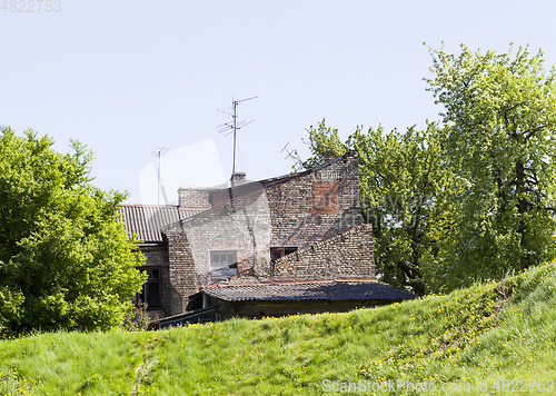 Image of abandoned old brick building