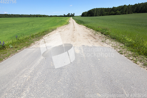 Image of road in the field