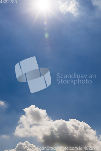 Image of Blue sky and clouds