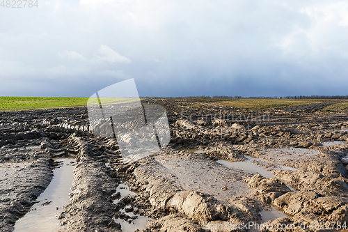 Image of road in a field