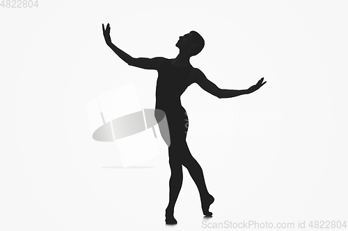 Image of male ballet dancer silhouette