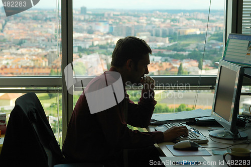 Image of Man in office