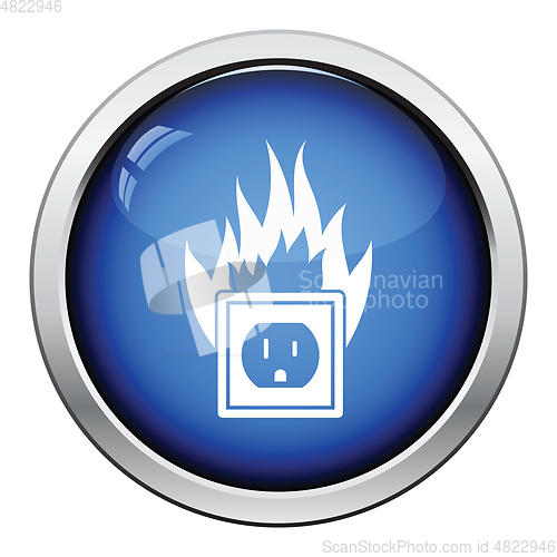 Image of Electric outlet fire icon