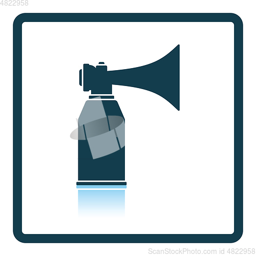 Image of Football fans air horn aerosol icon