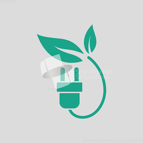 Image of Electric plug leaves icon