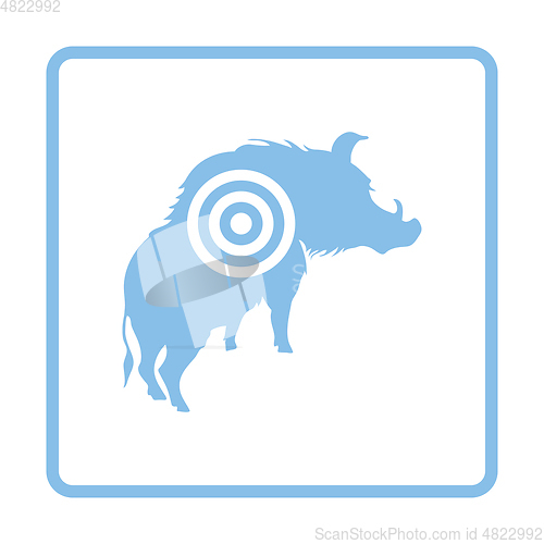 Image of Boar silhouette with target icon