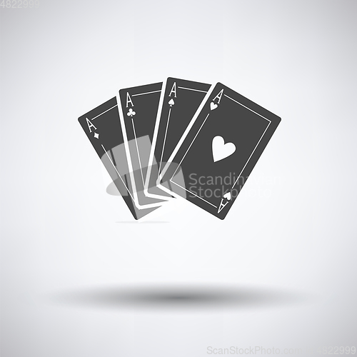 Image of Set of four card icons