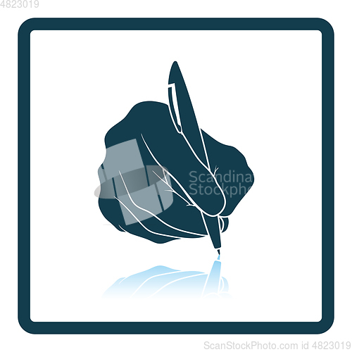 Image of Hand with pen icon