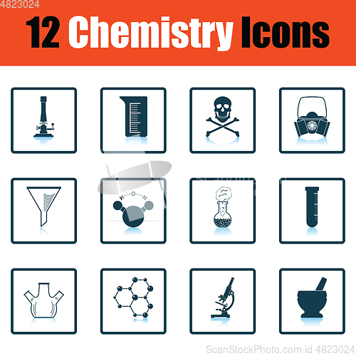 Image of Chemistry icon set