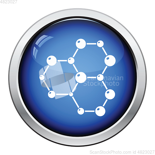 Image of Icon of chemistry hexa connection of atoms