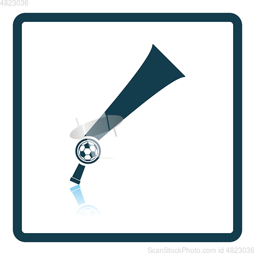 Image of Football fans wind horn toy icon