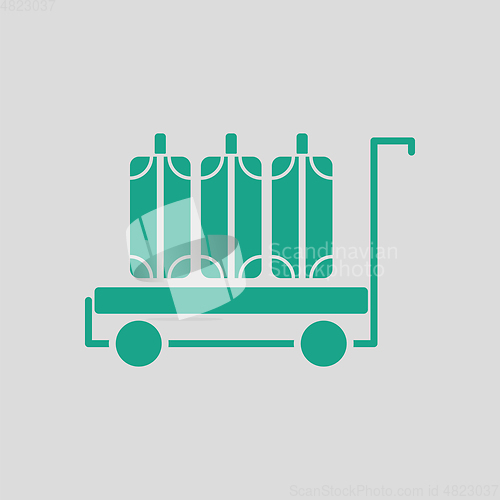 Image of Luggage cart icon
