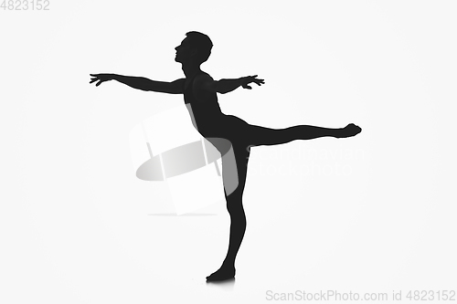 Image of male ballet dancer silhouette