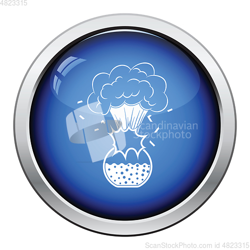 Image of Icon explosion of chemistry flask