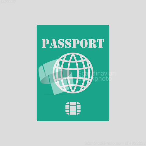 Image of Passport with chip icon