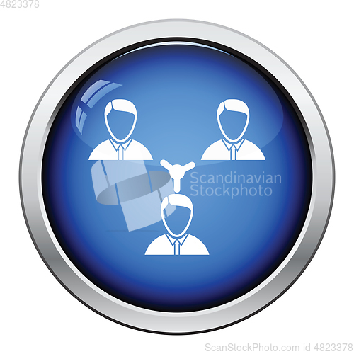 Image of Businessmen connection icon