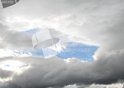 Image of blue sky and white clouds