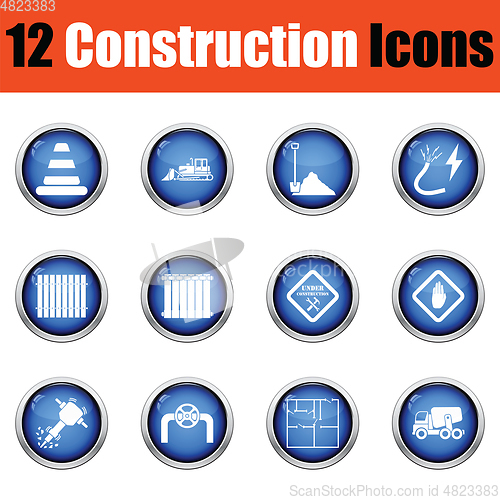 Image of Construction icon set. 