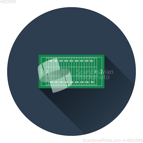 Image of American football field mark icon