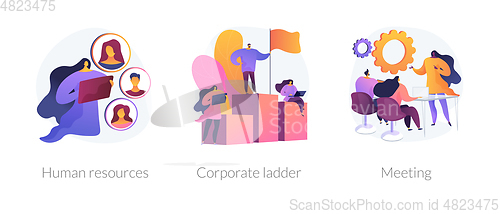 Image of Corporate culture vector concept metaphors