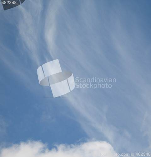 Image of blue sky and white clouds