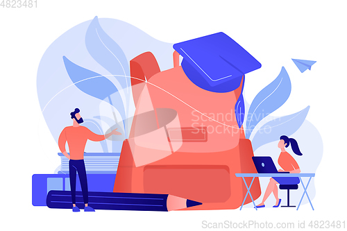 Image of Back to school 2018-2019 concept vector illustration.