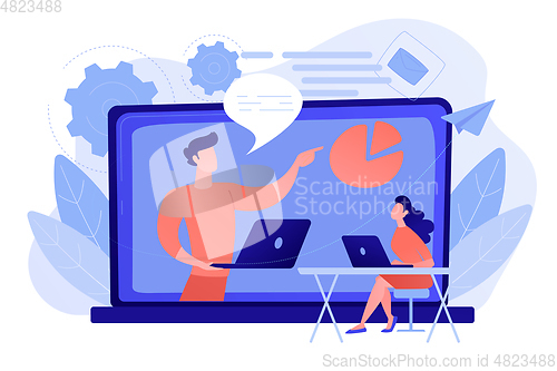 Image of Webinar concept vector illustration.