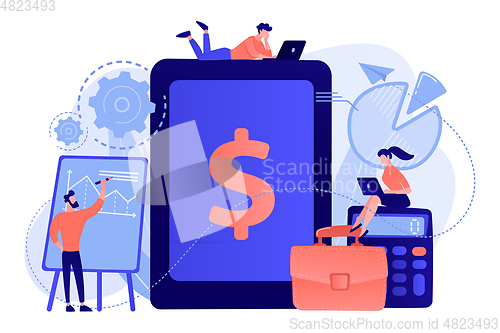 Image of Enterprise accounting concept vector illustration.
