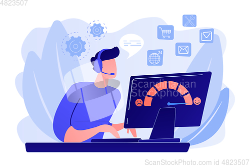 Image of Customer care concept vector illustration