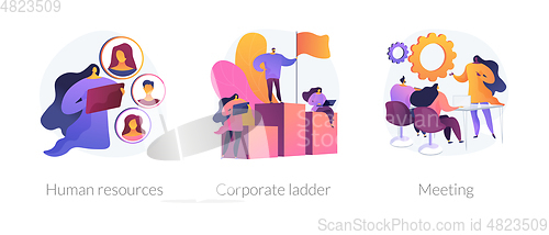 Image of Corporate culture vector concept metaphors