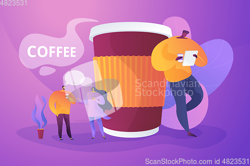 Image of Coffee break concept vector illustration