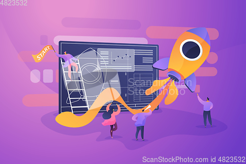 Image of Start up concept vector illustration