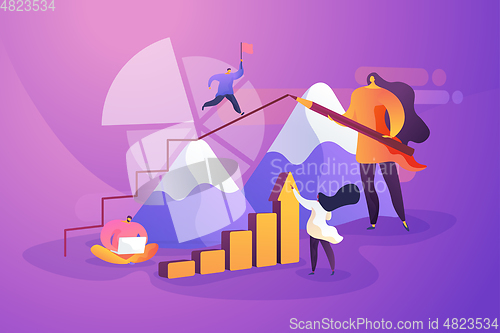 Image of Business solutions, leadership flat vector illustration